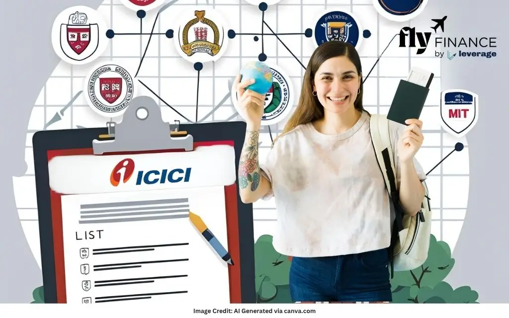 ICICI Bank Education Loan College List for Abroad