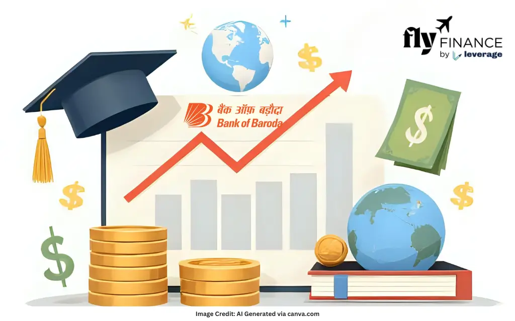 Rate of Interest for Education Loan in Bank of Baroda for Studying Abroad